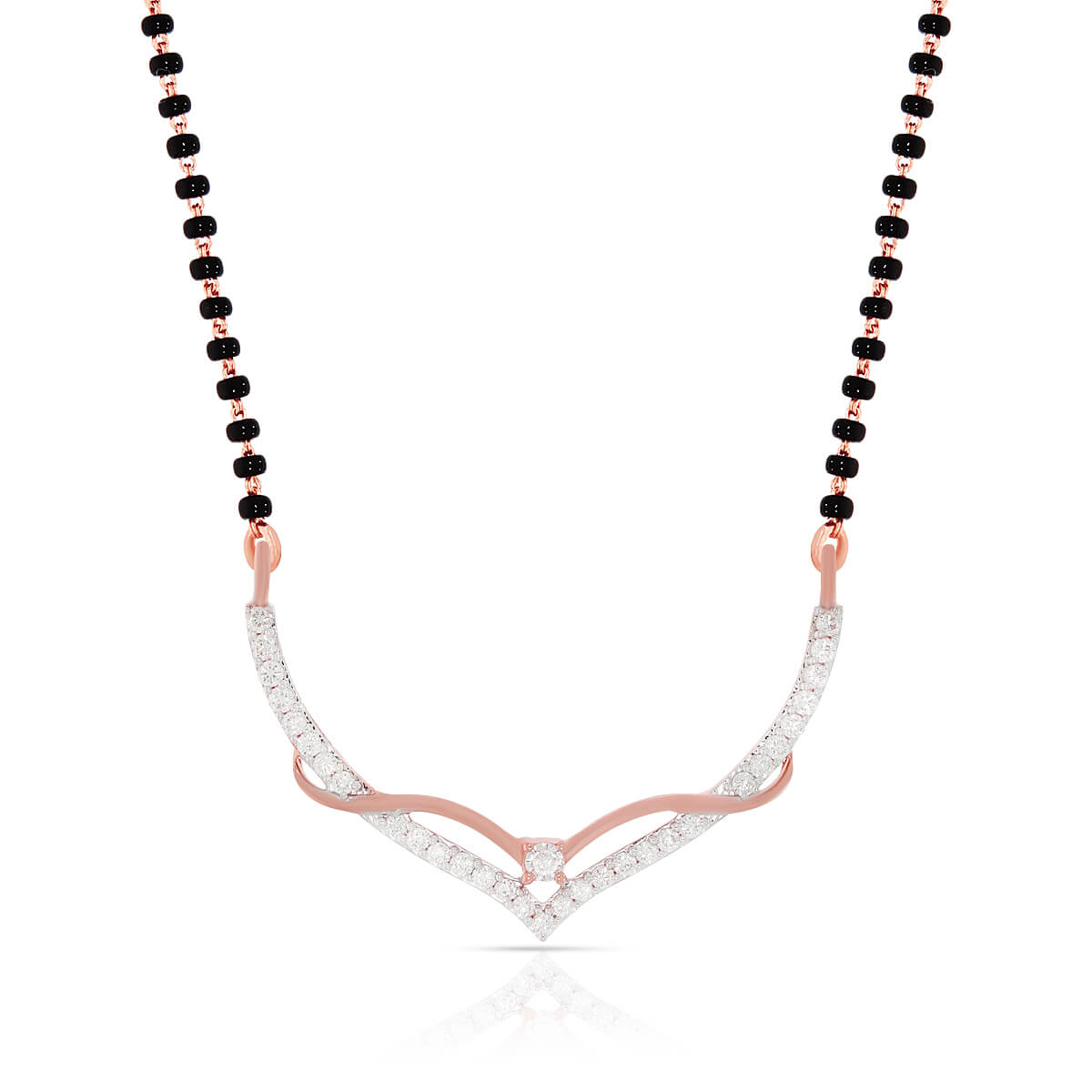 Minimal Swirl Elegant Diamond Tanmaniya Pendant
