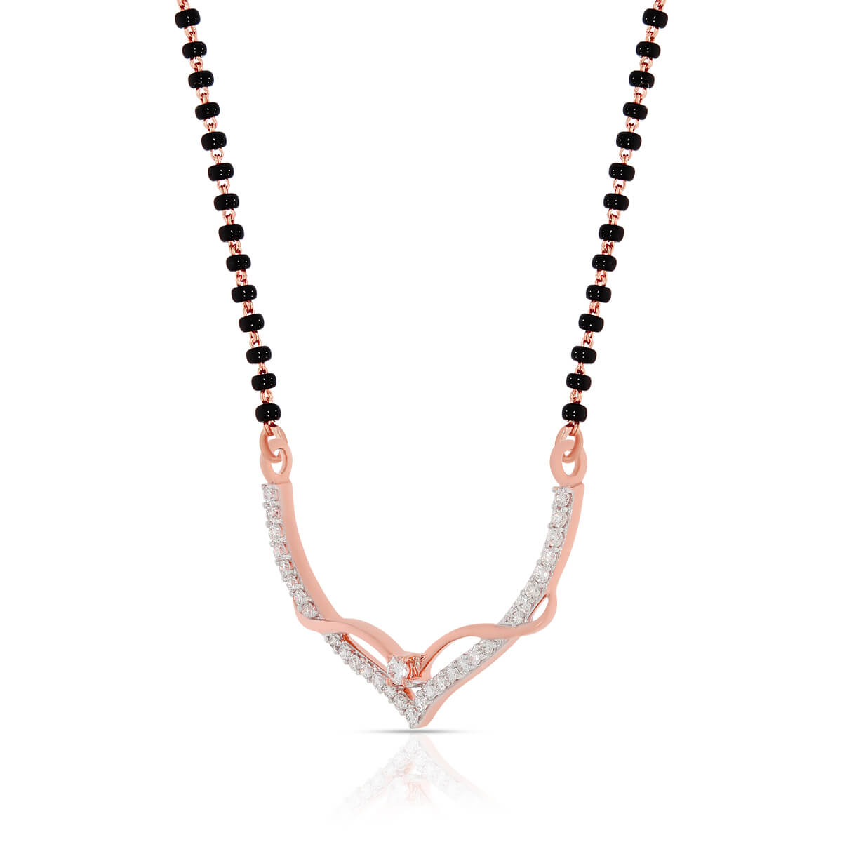 Minimal Swirl Elegant Diamond Tanmaniya Pendant