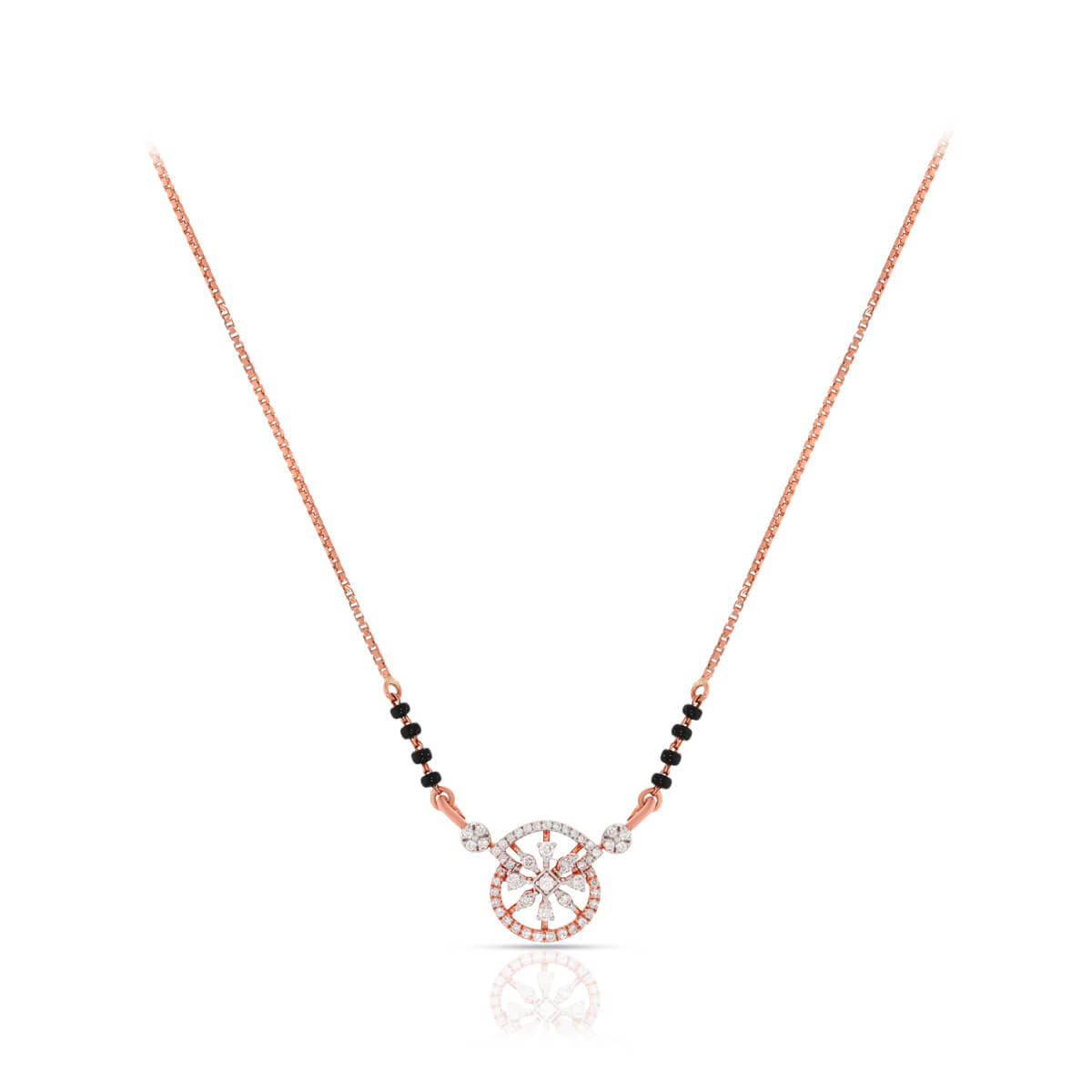 Charming Dazzle Diamond Short Mangalsutra 18K