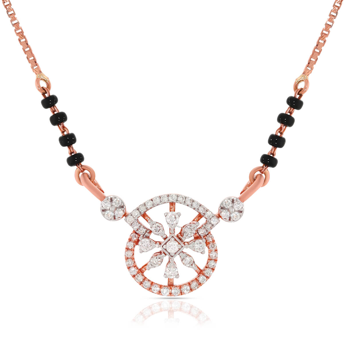 Charming Dazzle Diamond Short Mangalsutra 18K
