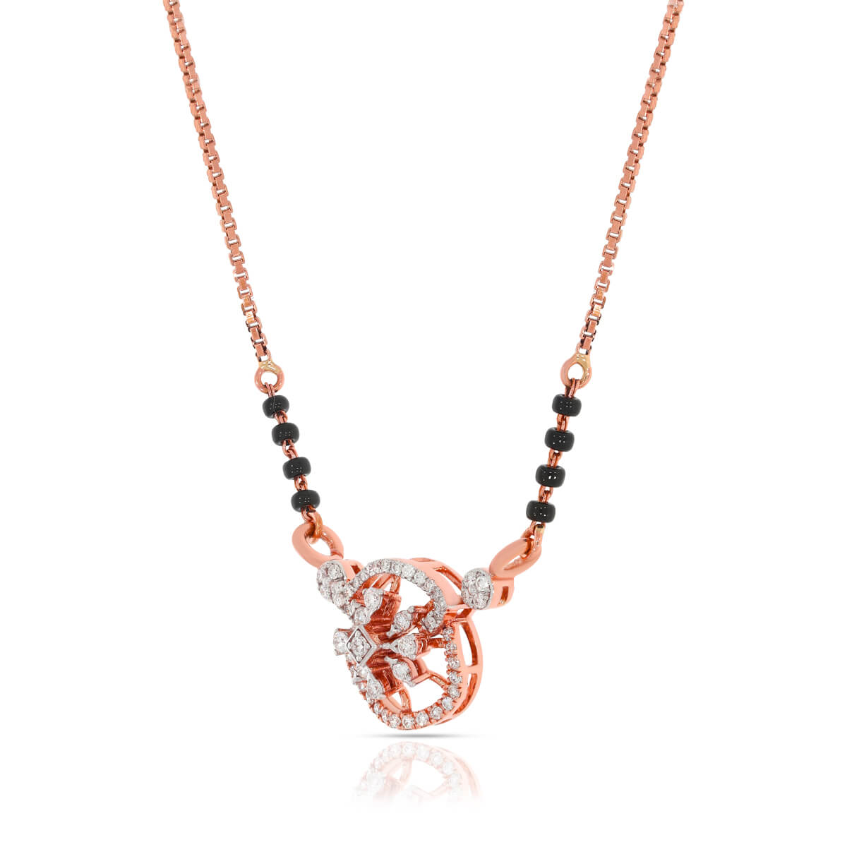 Charming Dazzle Diamond Short Mangalsutra 18K