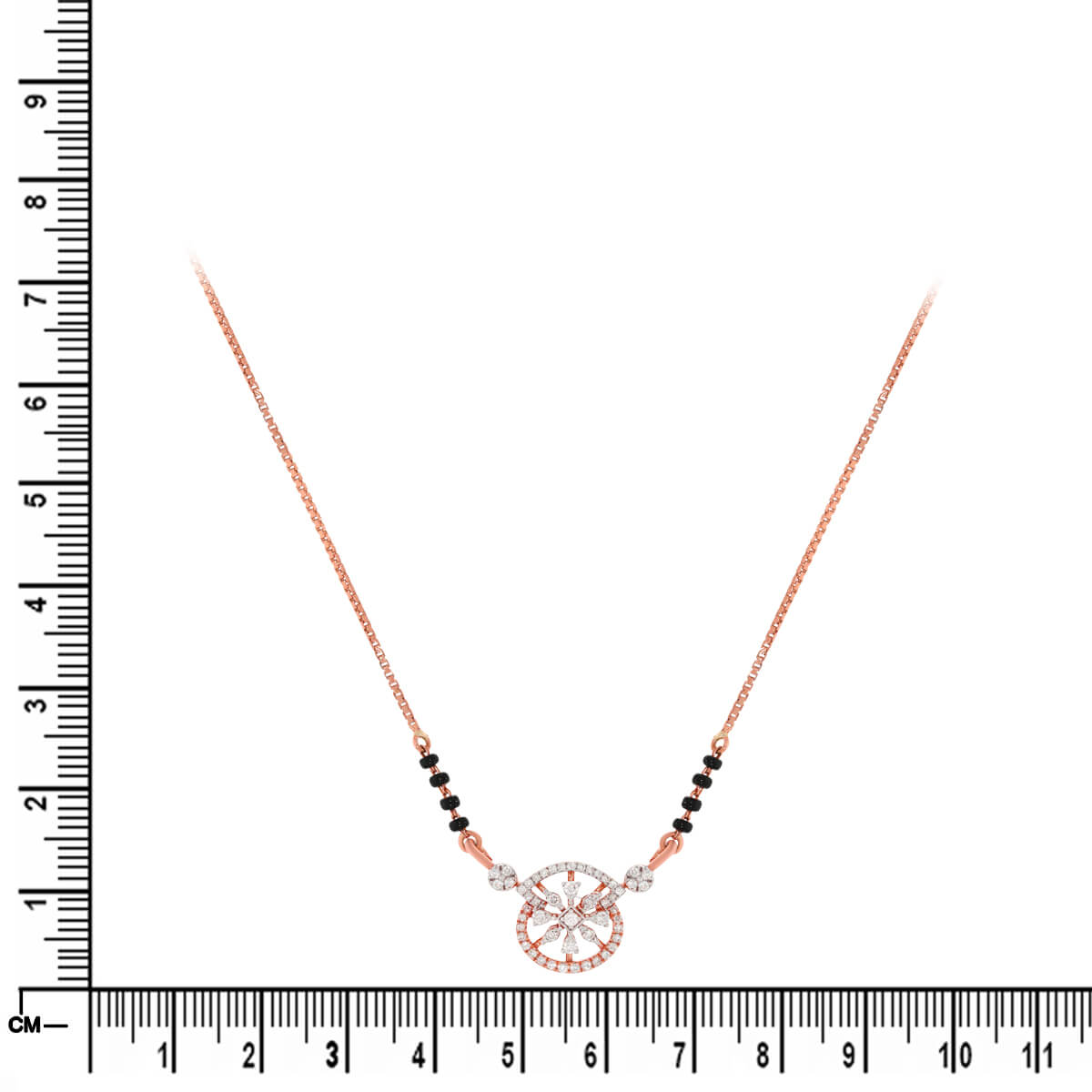 Charming Dazzle Diamond Short Mangalsutra 18K