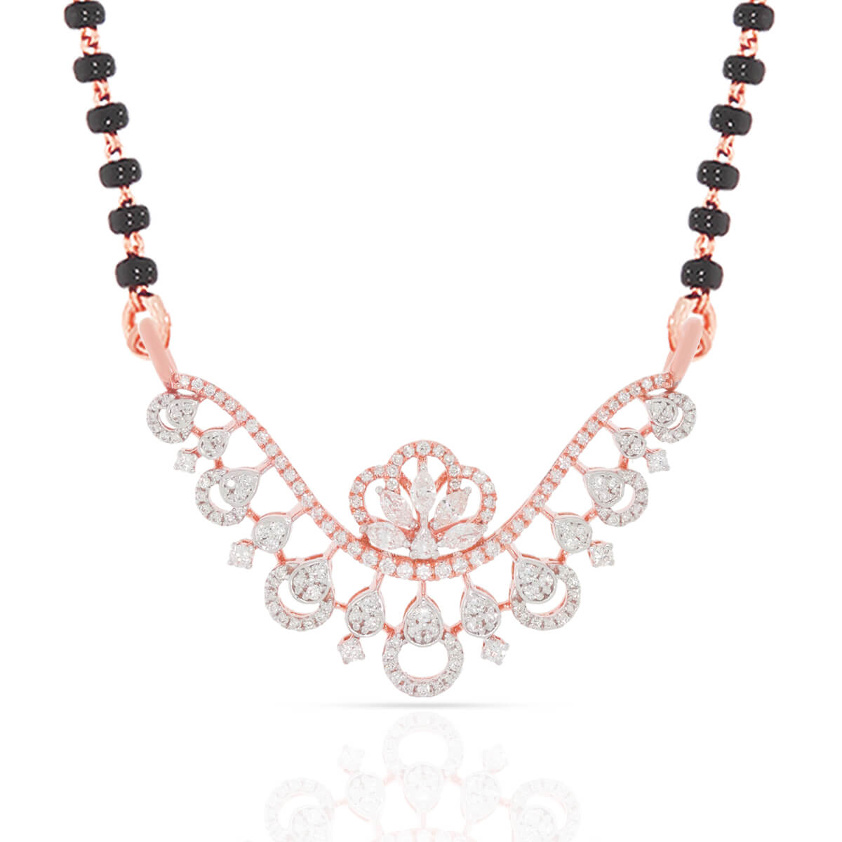Radiant Floral Charm Diamond Tanmaniya Pendant