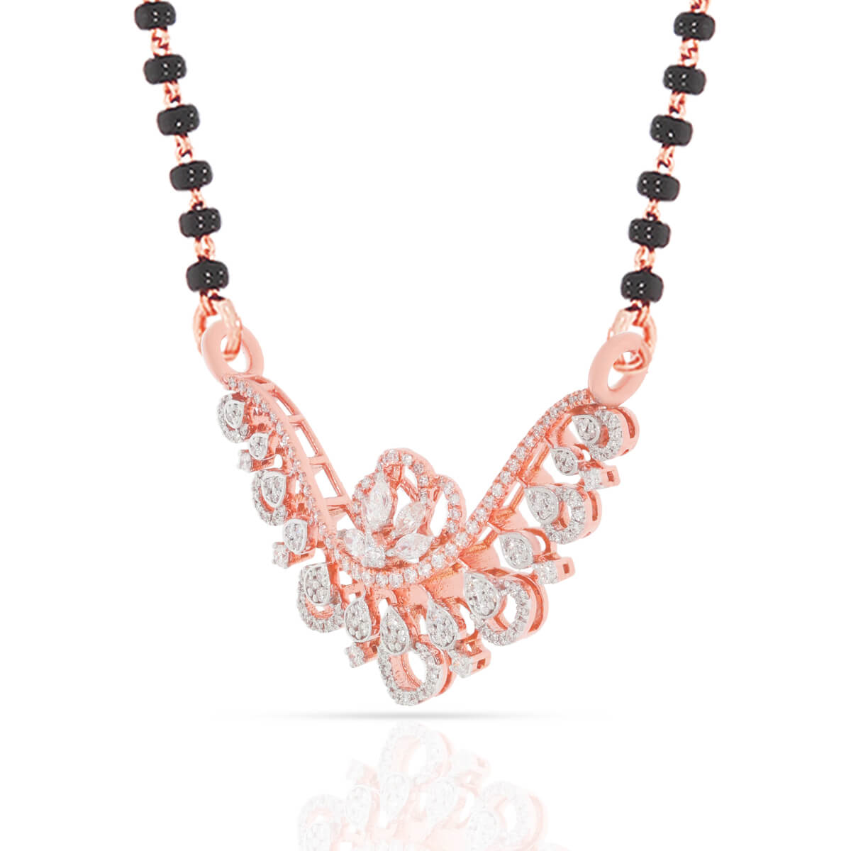 Radiant Floral Charm Diamond Tanmaniya Pendant