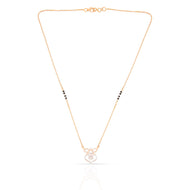 Slender Dazzle Diamond Short Mangalsutra 18K