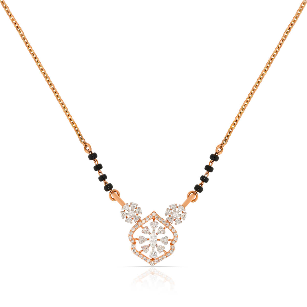 Graceful Dazzle Diamond Short Mangalsutra 18K