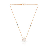 Sparkling Daimond Orb Short Mangalsutra 18K