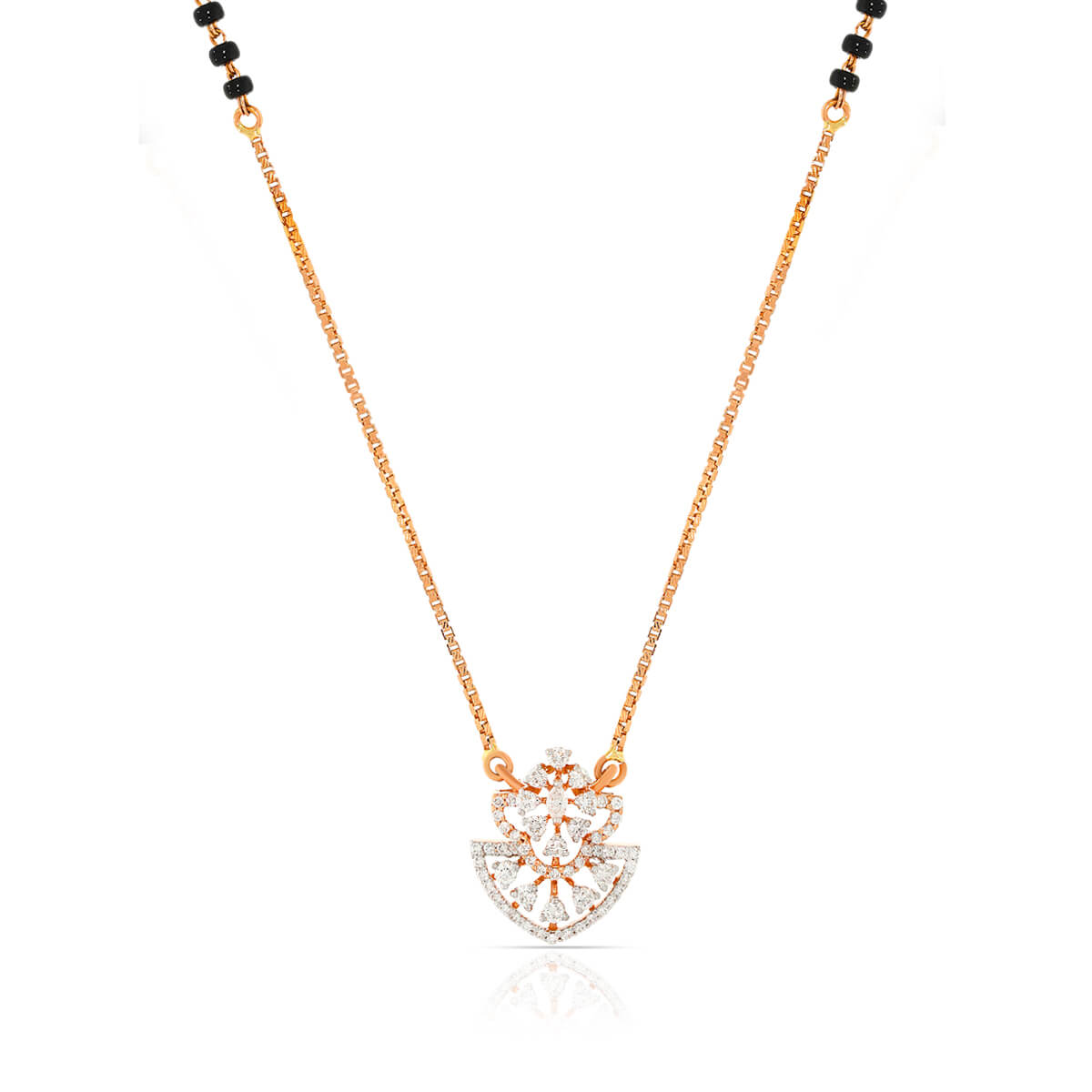 Dazzling Charm Diamond Short Mangalsutra 18K