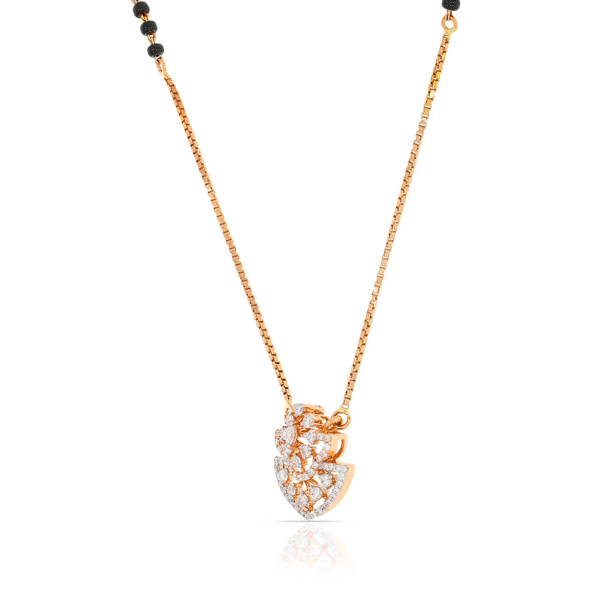Dazzling Charm Diamond Short Mangalsutra 18K