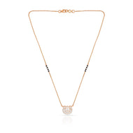 Graceful Shimmer Diamond Short Mangalsutra 18K
