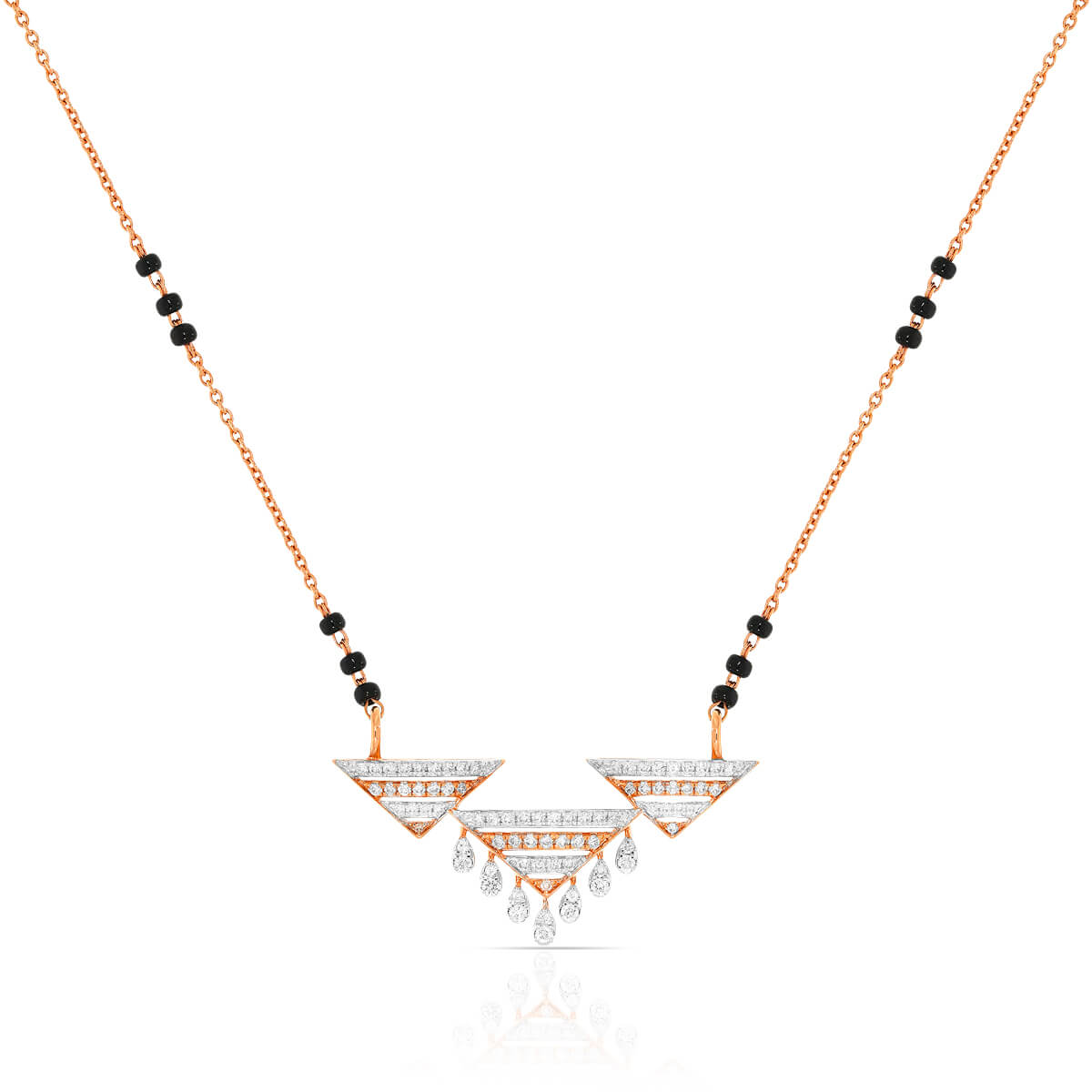 Charming Grace Diamond Short Mangalsutra 18K