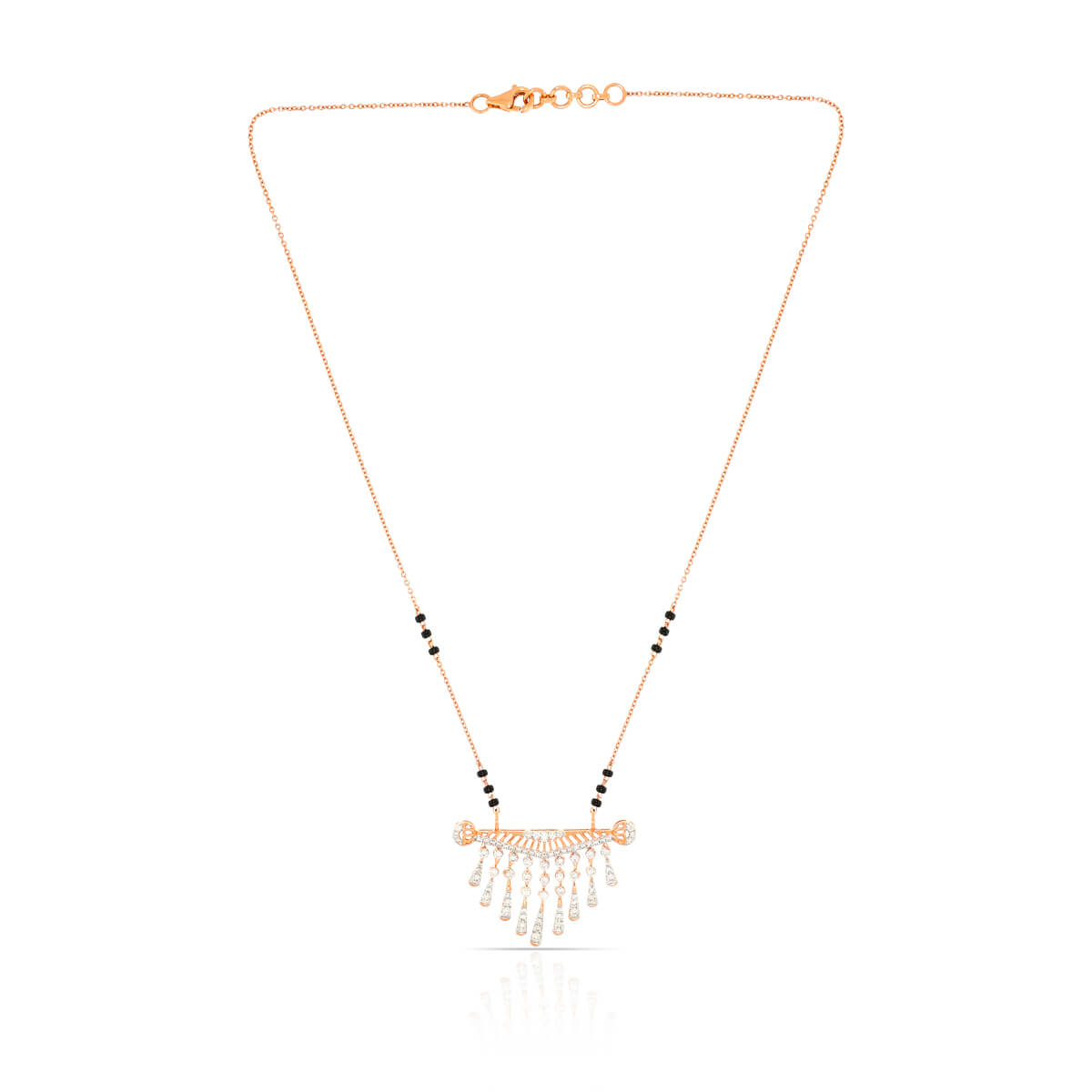 Sophisticated Charm Diamond Short Mangalsutra 18K