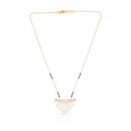 Sophisticated Charm Diamond Short Mangalsutra 18K