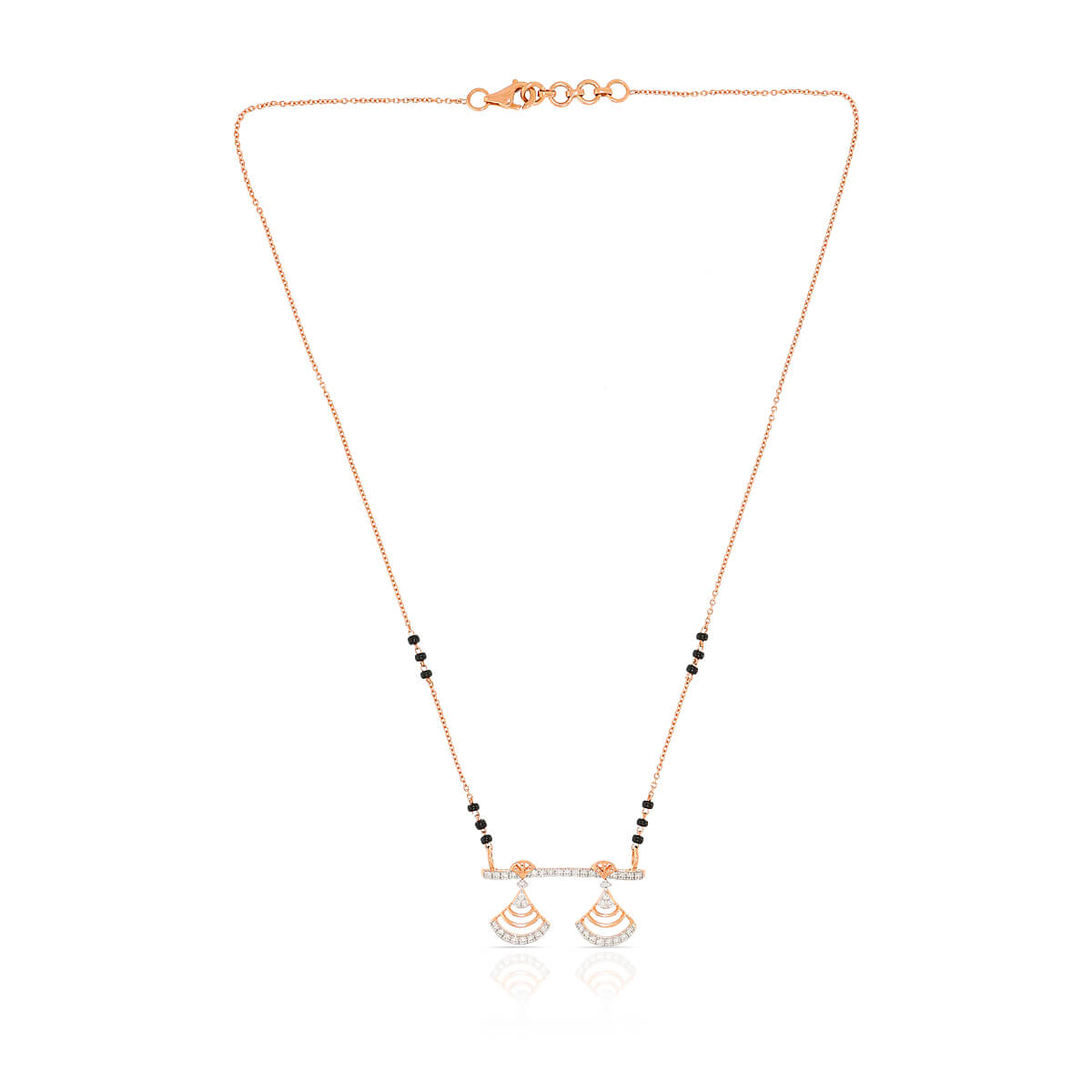Double Grace Diamond Short Mangalsutra 18K
