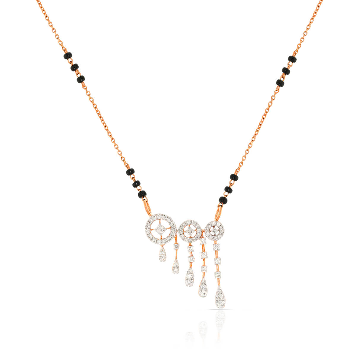 Dainty Elegance Diamond Short Mangalsutra 18K