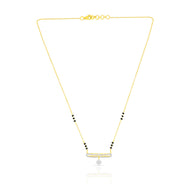Elegant Diamond Short Mangalsutra 18K