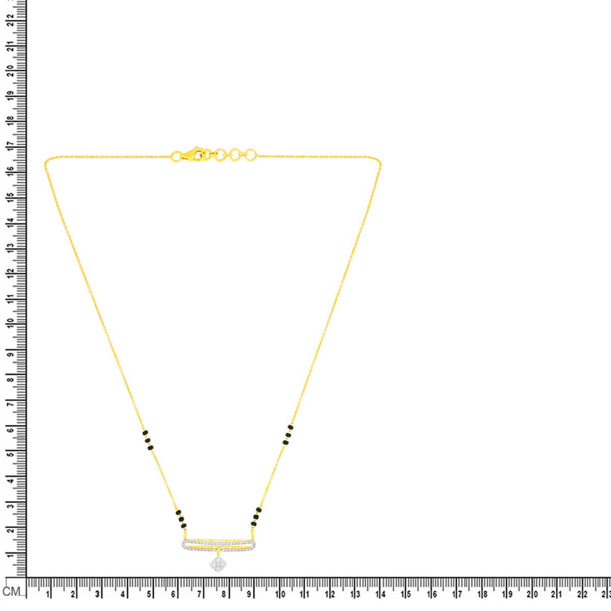 Elegant Diamond Short Mangalsutra 18K