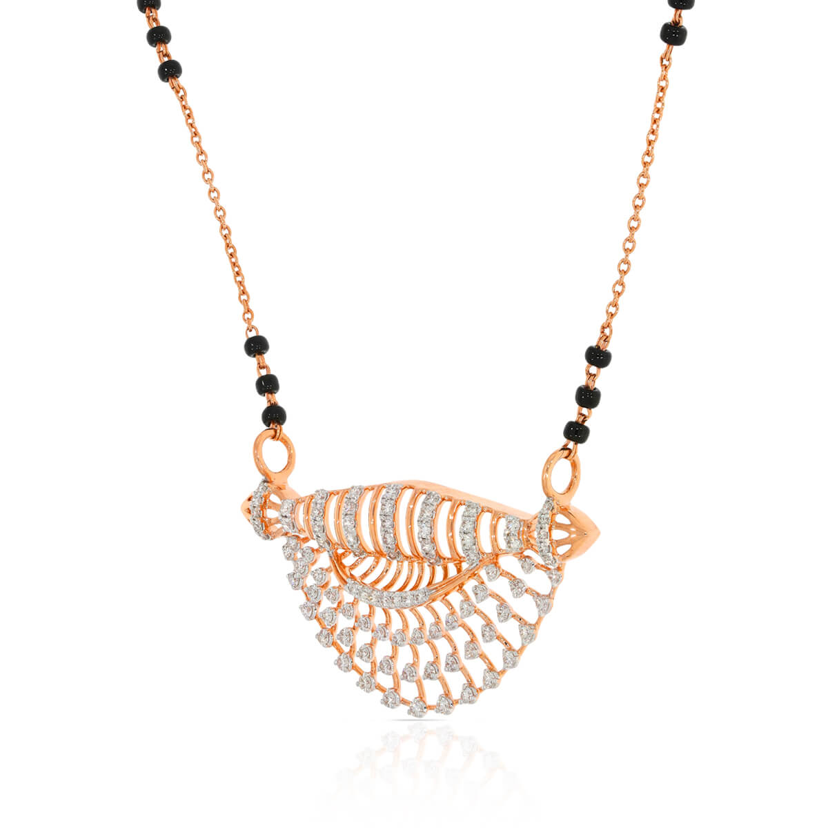 Graceful Glow Diamond Short Mangalsutra 18K