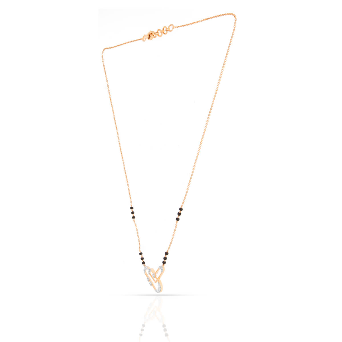 Minimalistic Charm Diamond Short Mangalsutra 18K