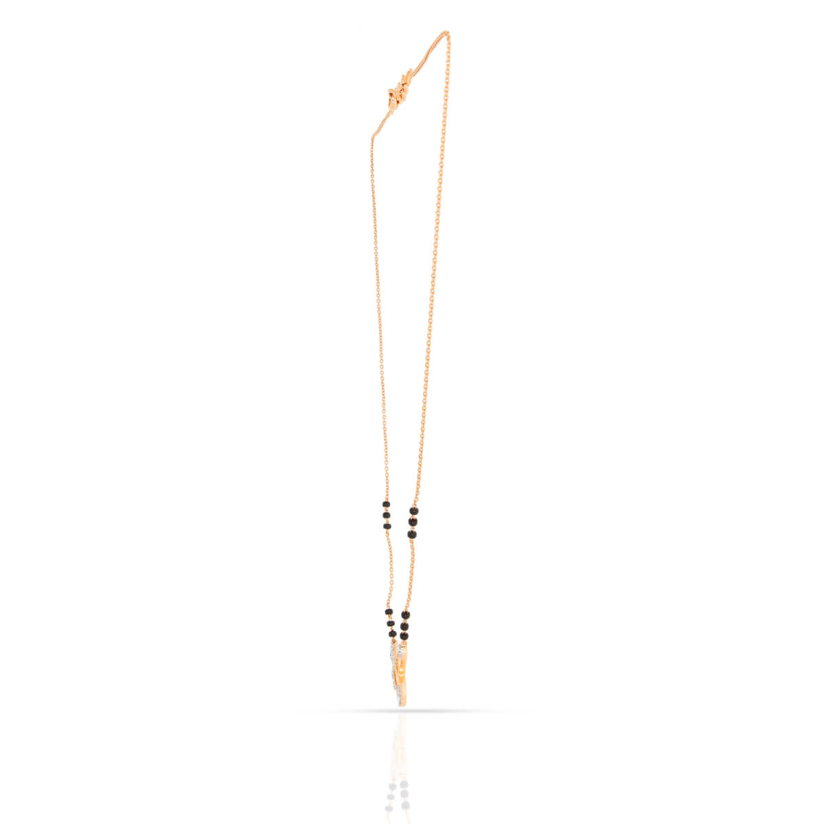Minimalistic Charm Diamond Short Mangalsutra 18K