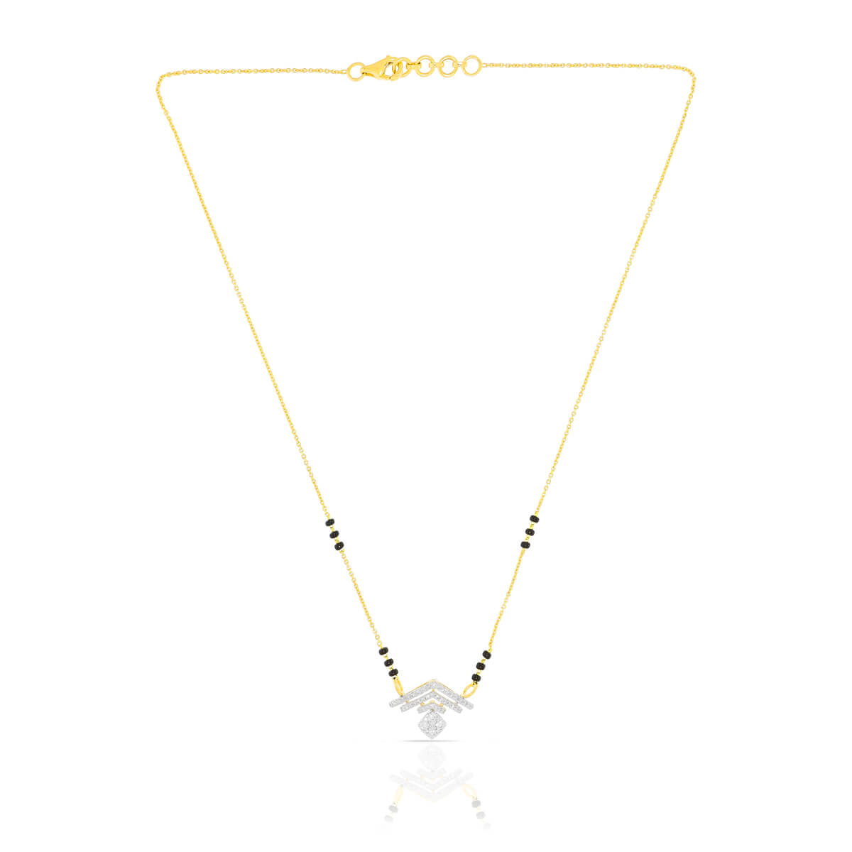 Dainty Glow Diamond Short Mangalsutra 18K