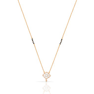 Clover Elegance Diamond Short Mangalsutra 18K