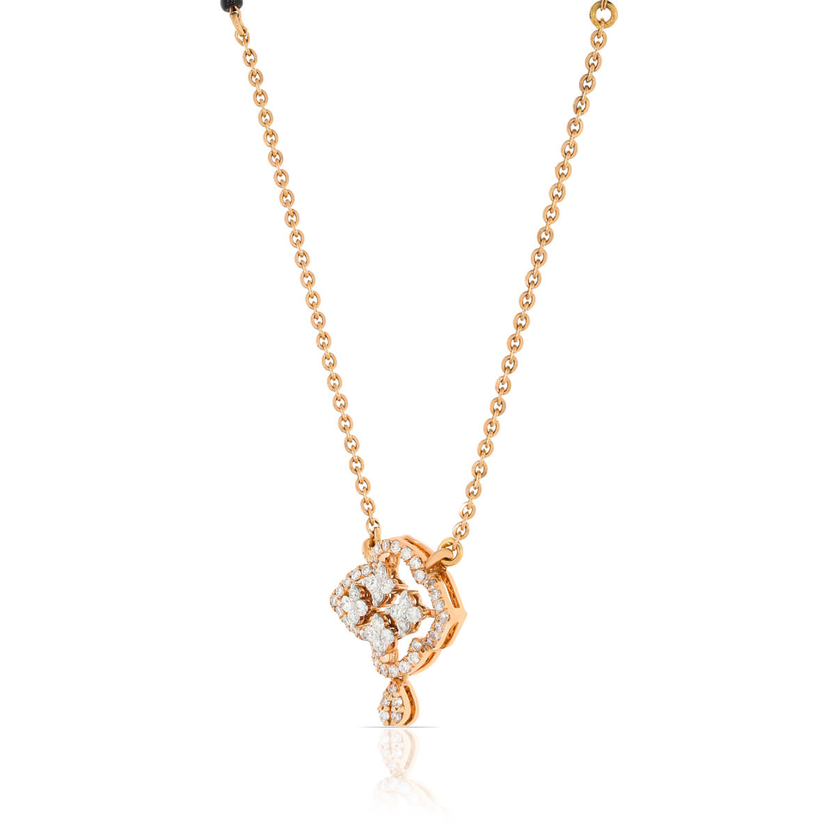Clover Elegance Diamond Short Mangalsutra 18K