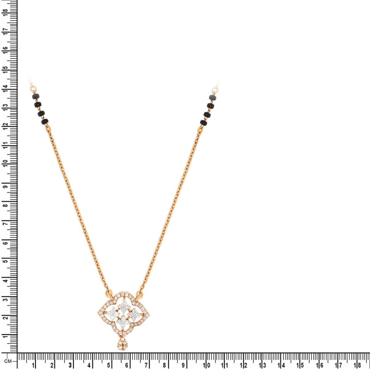 Clover Elegance Diamond Short Mangalsutra 18K