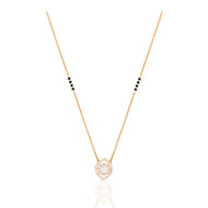 Mesmerizing Blossom Diamond Short Mangalsutra 18K