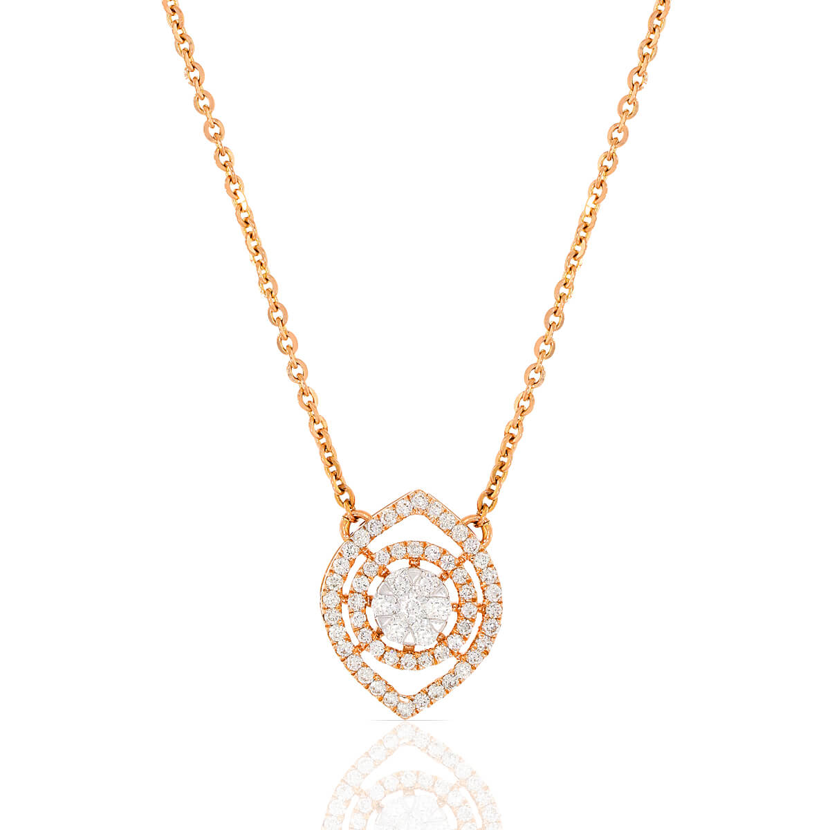 Mesmerizing Blossom Diamond Short Mangalsutra 18K