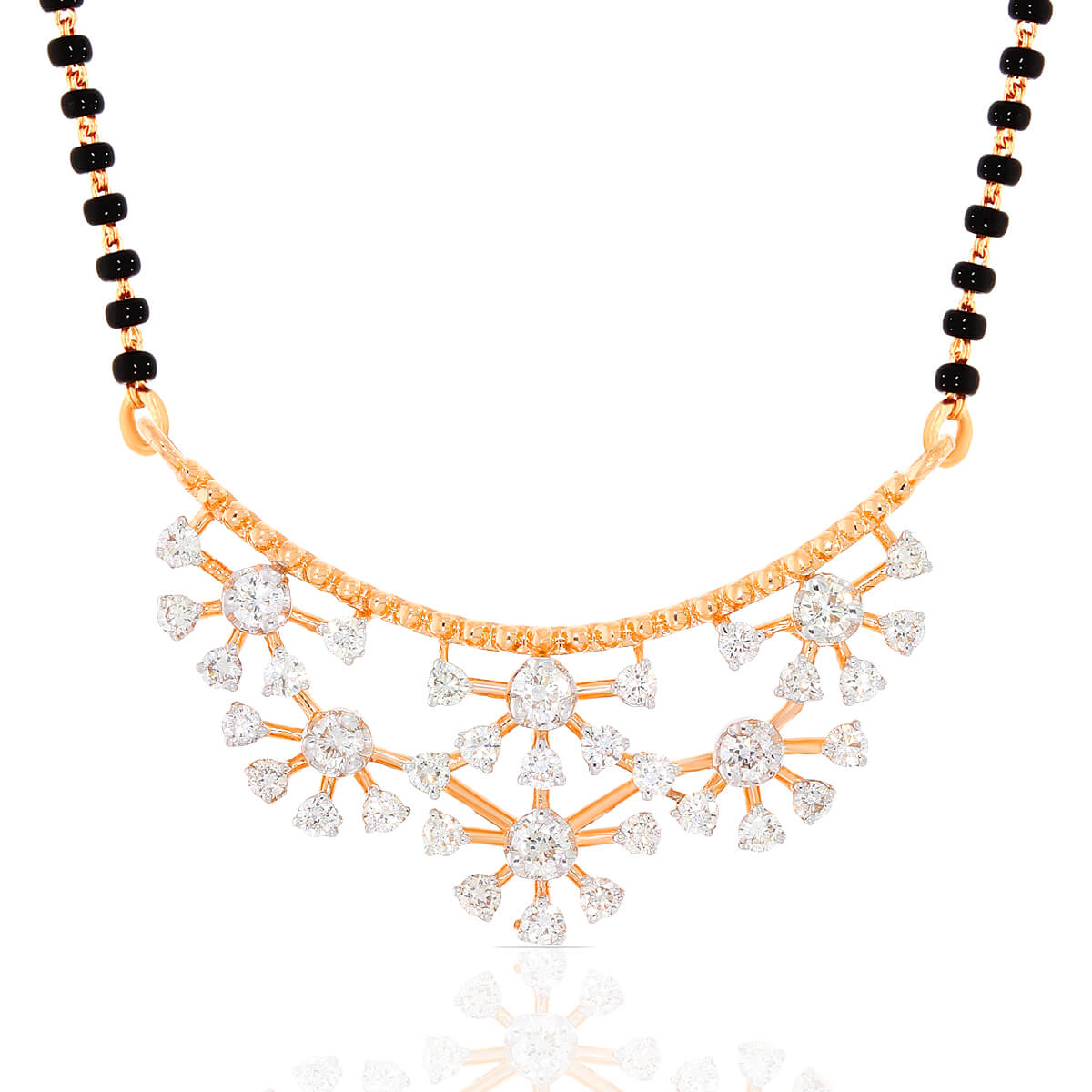 Full Blossom Gold Tanmaniya Pendant for a Modern Flair