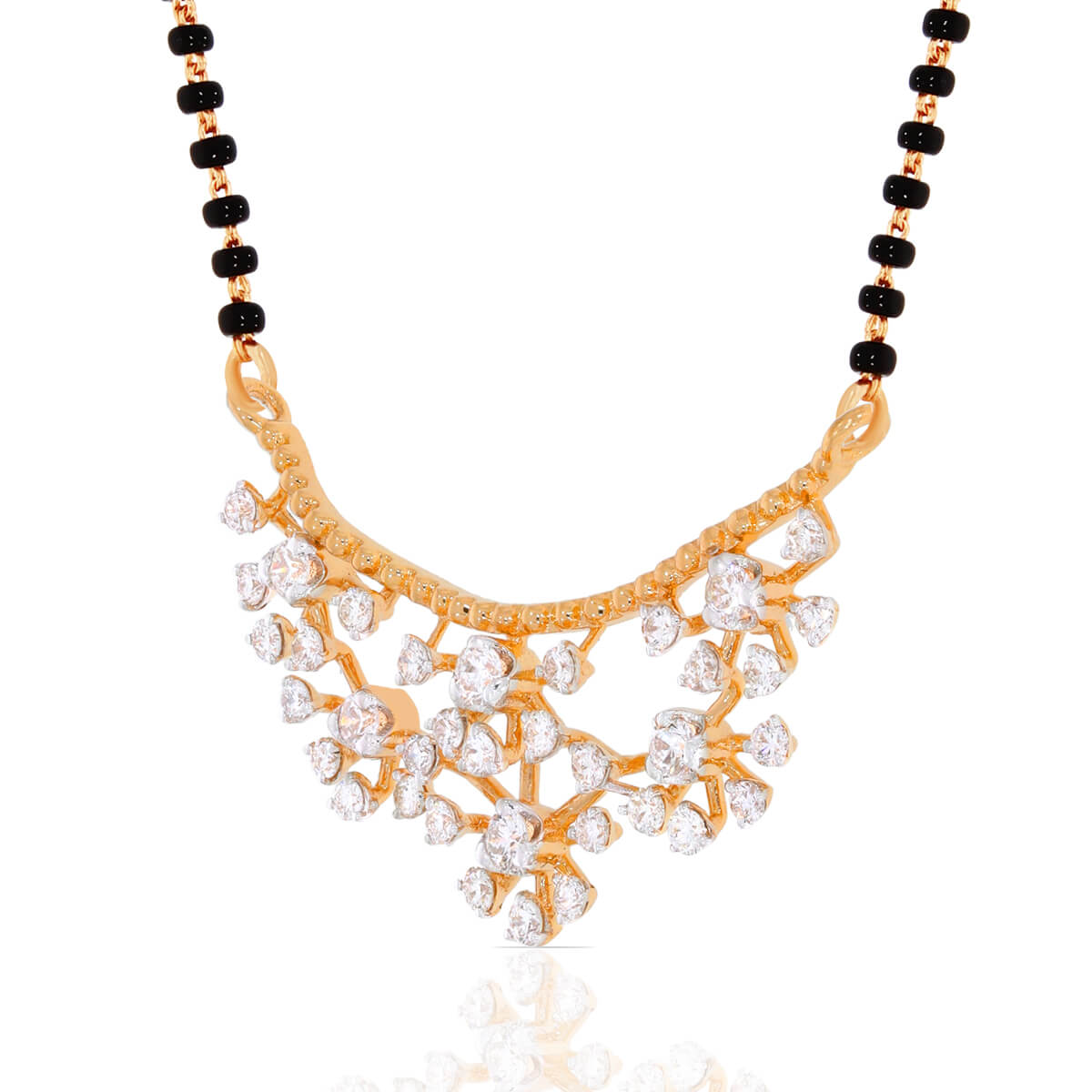 Full Blossom Gold Tanmaniya Pendant for a Modern Flair