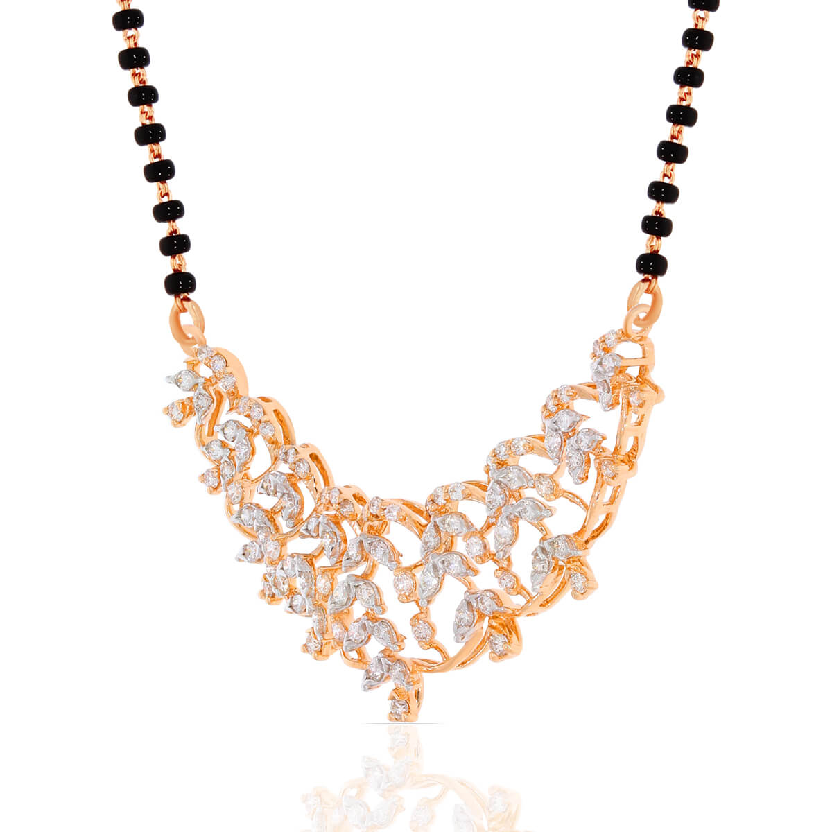 Shimmering Petals Diamond Tanmaniya Pendant