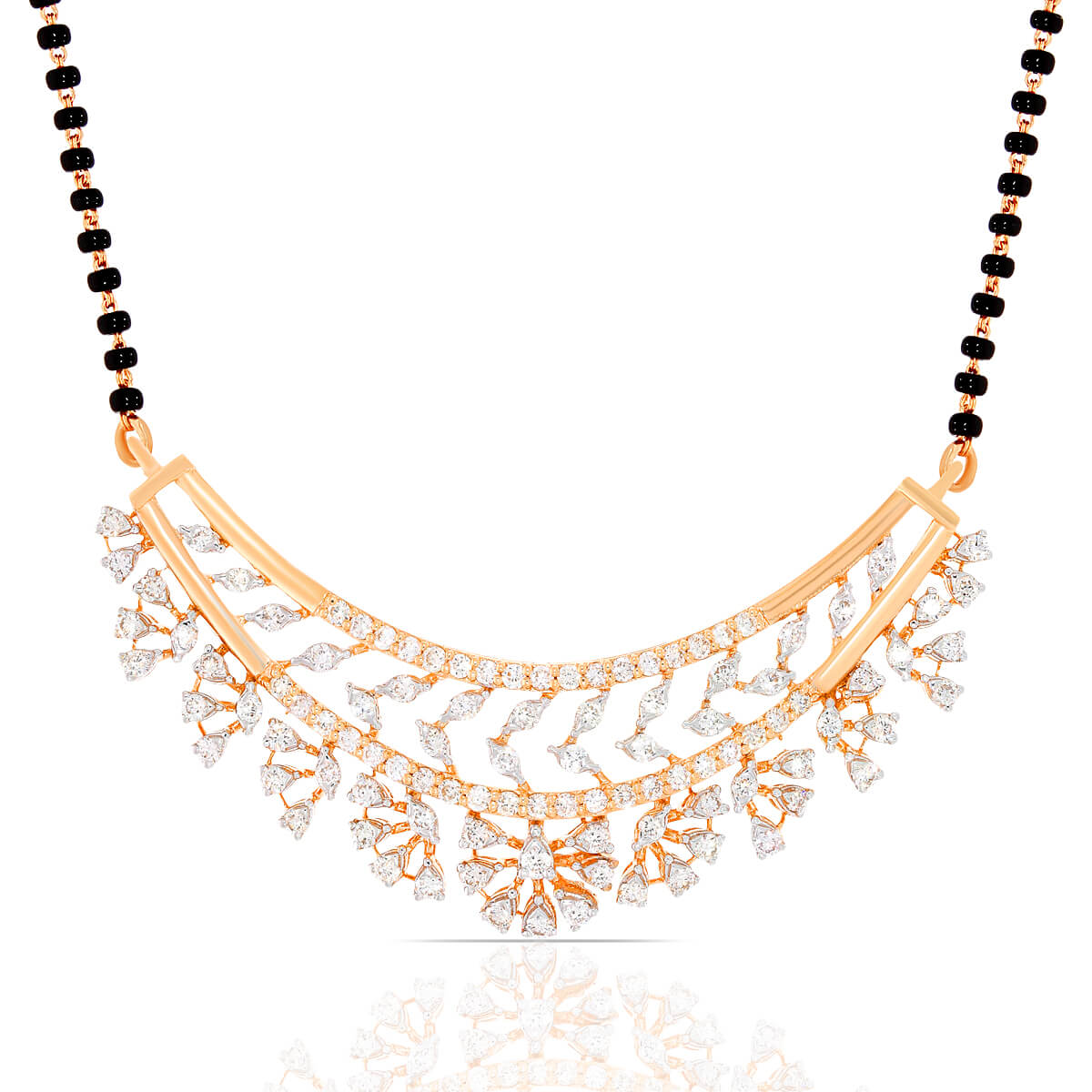 Graceful Flower Blossom Diamond Tanmaniya Pendant