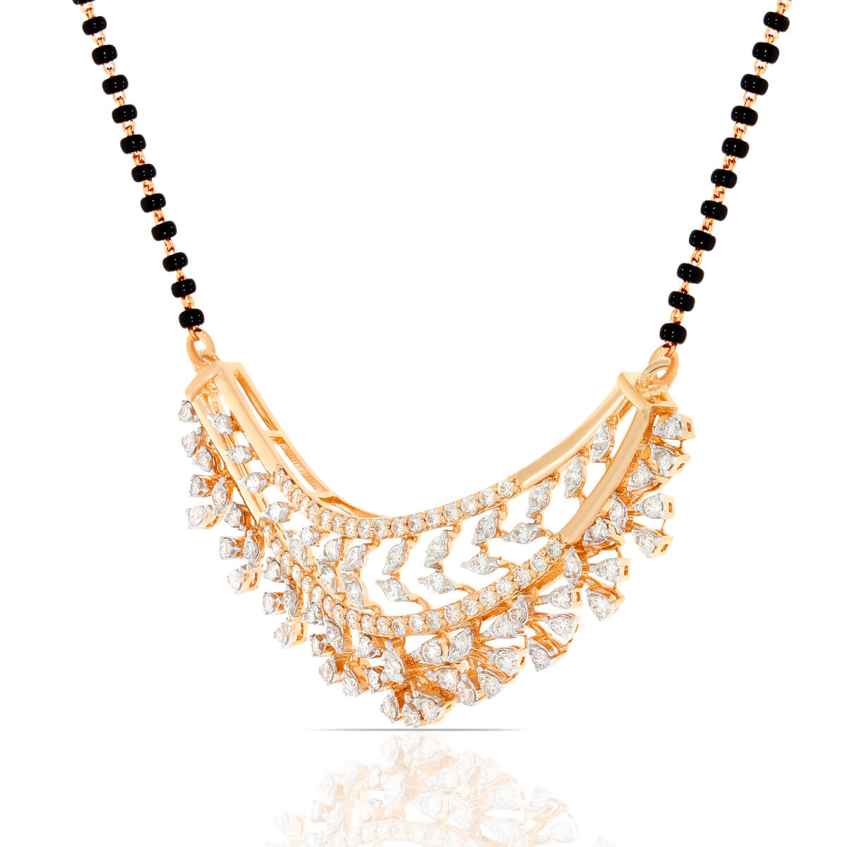 Graceful Flower Blossom Diamond Tanmaniya Pendant