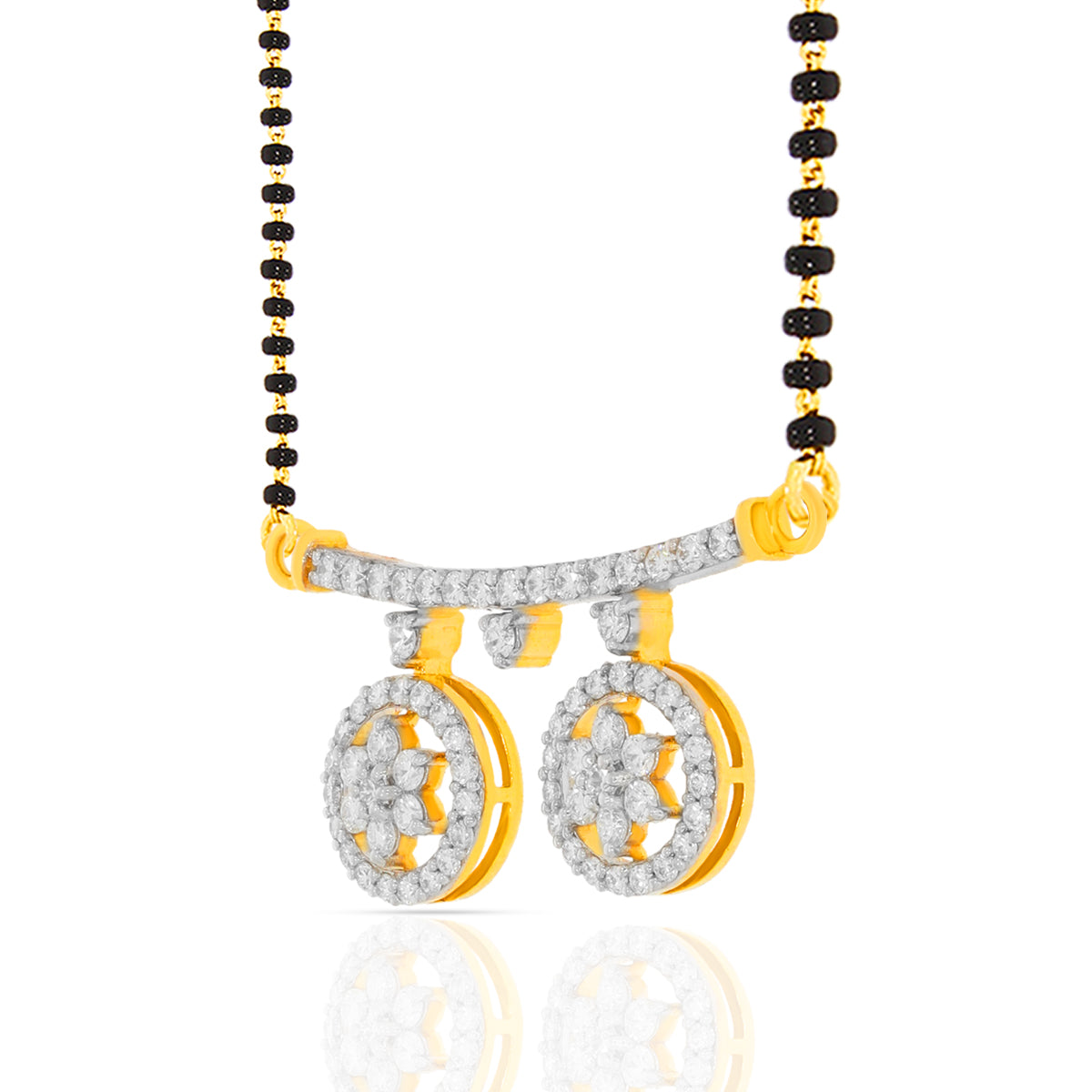 Effortlessly Elegant Diamond Floral Tanmaniya Pendant