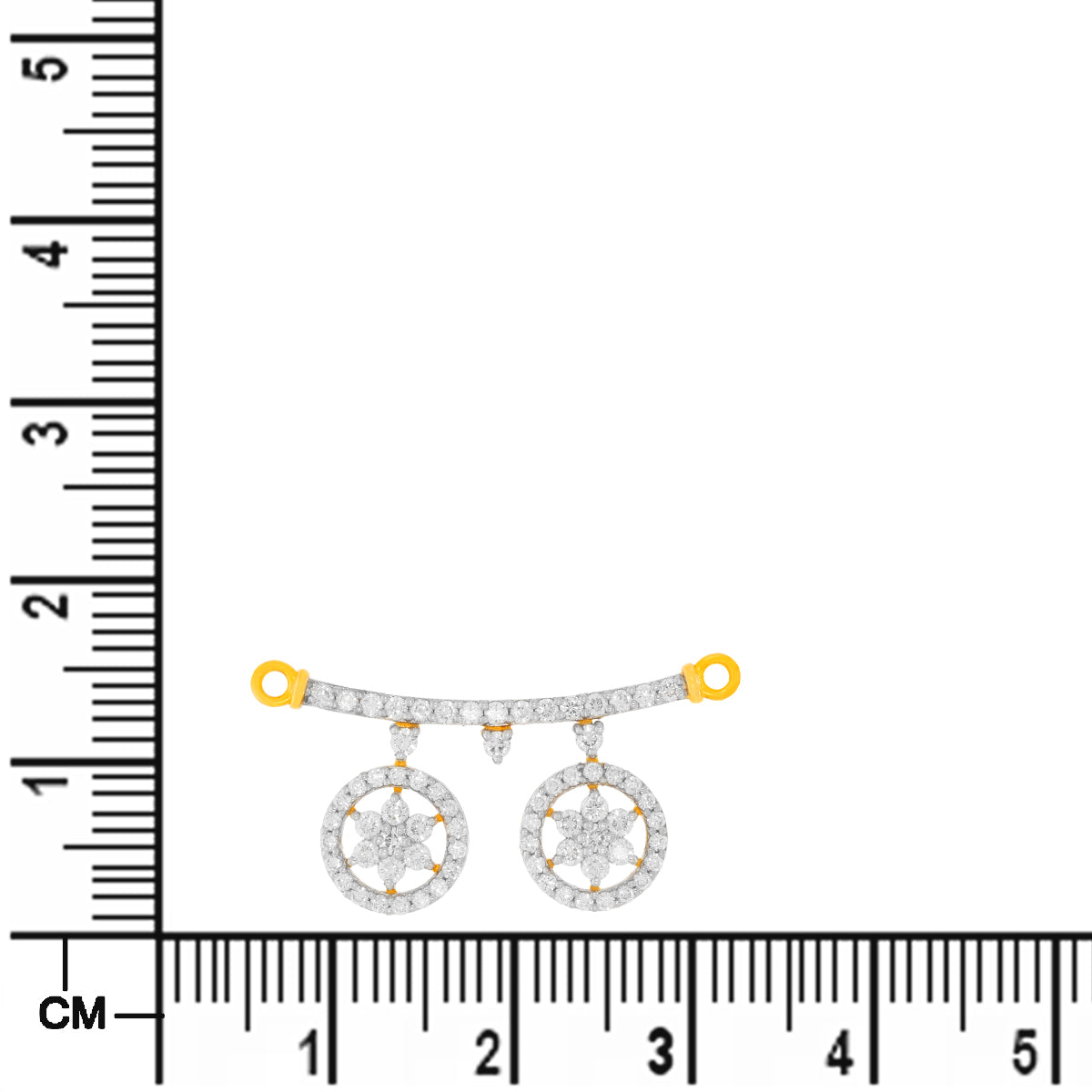 Effortlessly Elegant Diamond Floral Tanmaniya Pendant