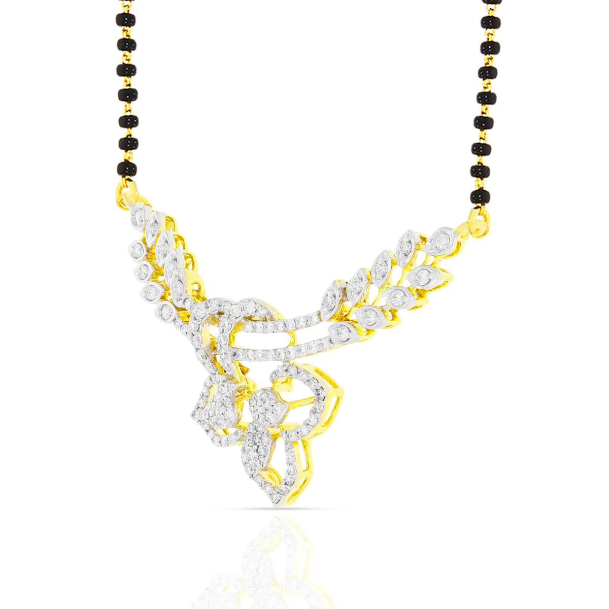 Luxurious TriPetal Charm Diamond Tanmaniya Pendant