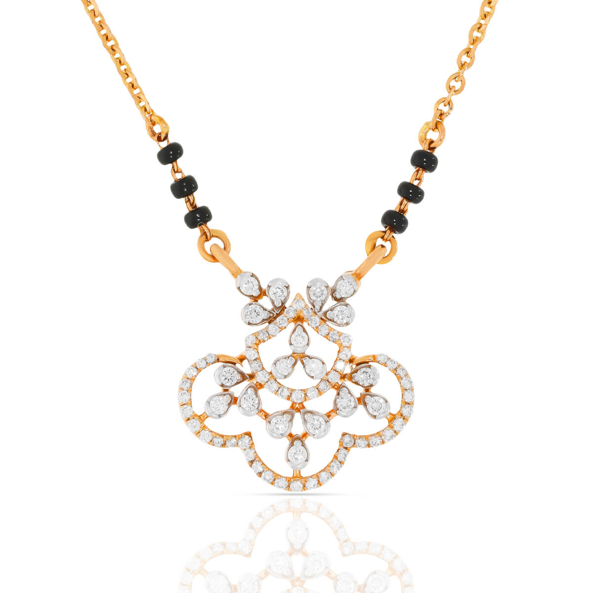 SleeK Dazzle Diamond Short Mangalsutra 18K