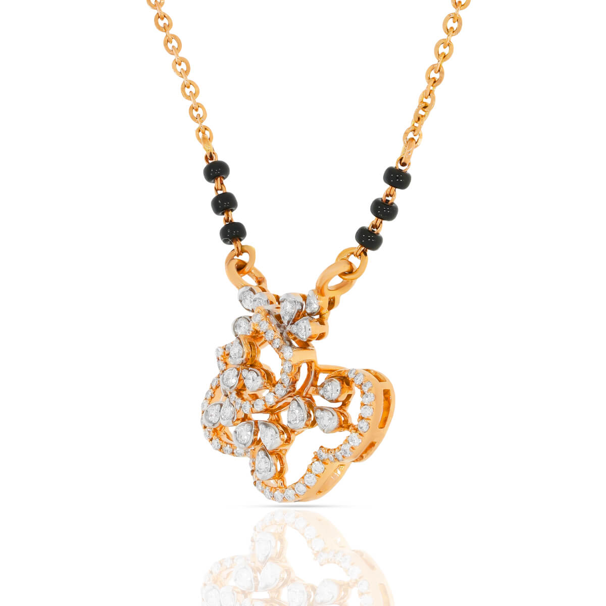 SleeK Dazzle Diamond Short Mangalsutra 18K