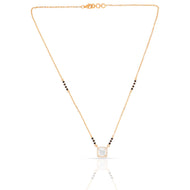 Floral Charm Diamond Short Mangalsutra 18K