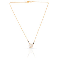 Spherical Elegance Diamond Short Mangalsutra 18K