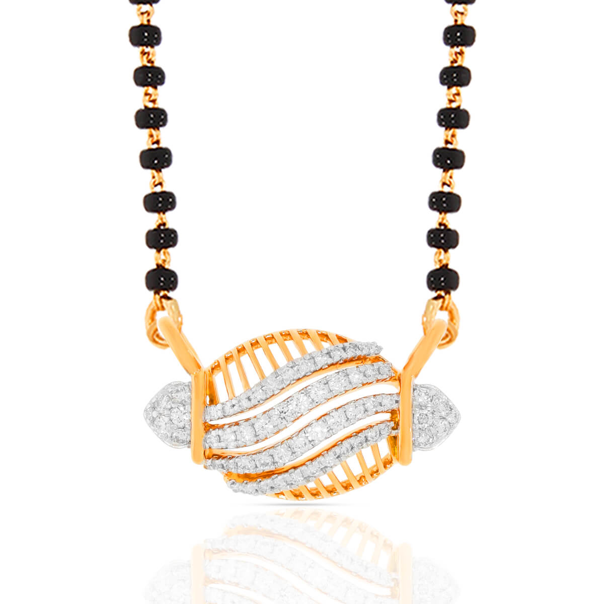 Luxurious Swirl Diamond Tanmaniya Pendant