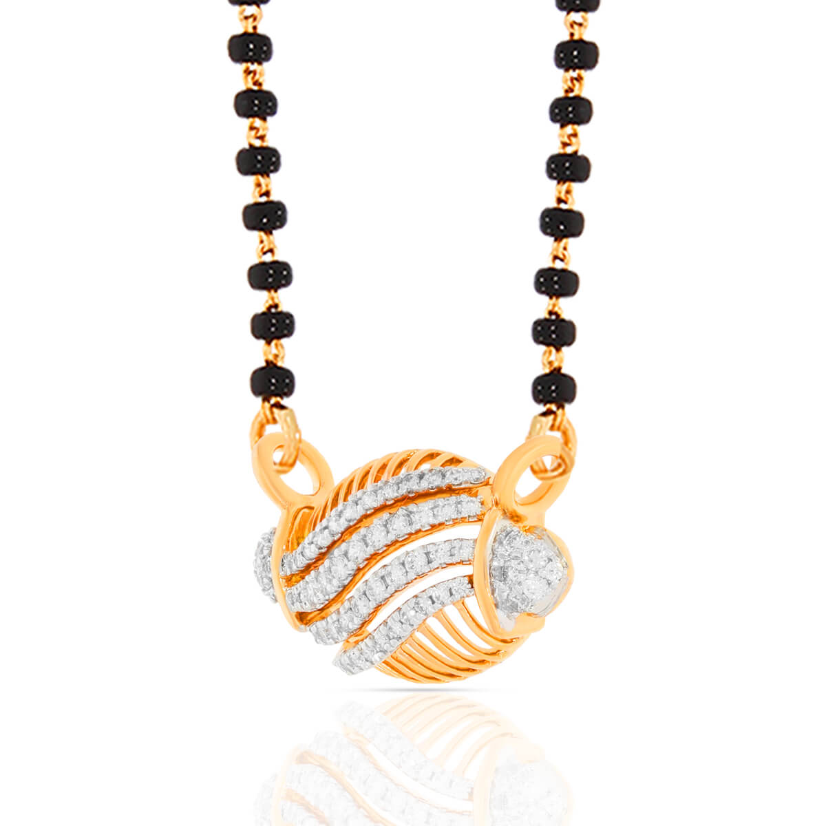 Luxurious Swirl Diamond Tanmaniya Pendant