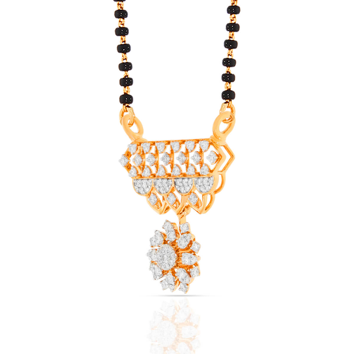 Vibrant Full Blossom Diamond Tanmaniya Pendant