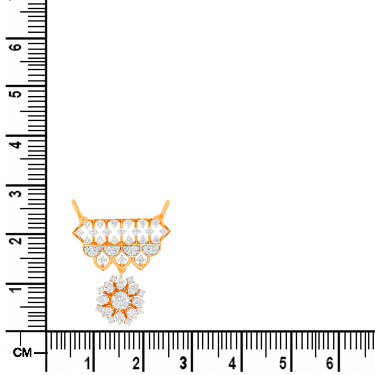 Vibrant Full Blossom Diamond Tanmaniya Pendant