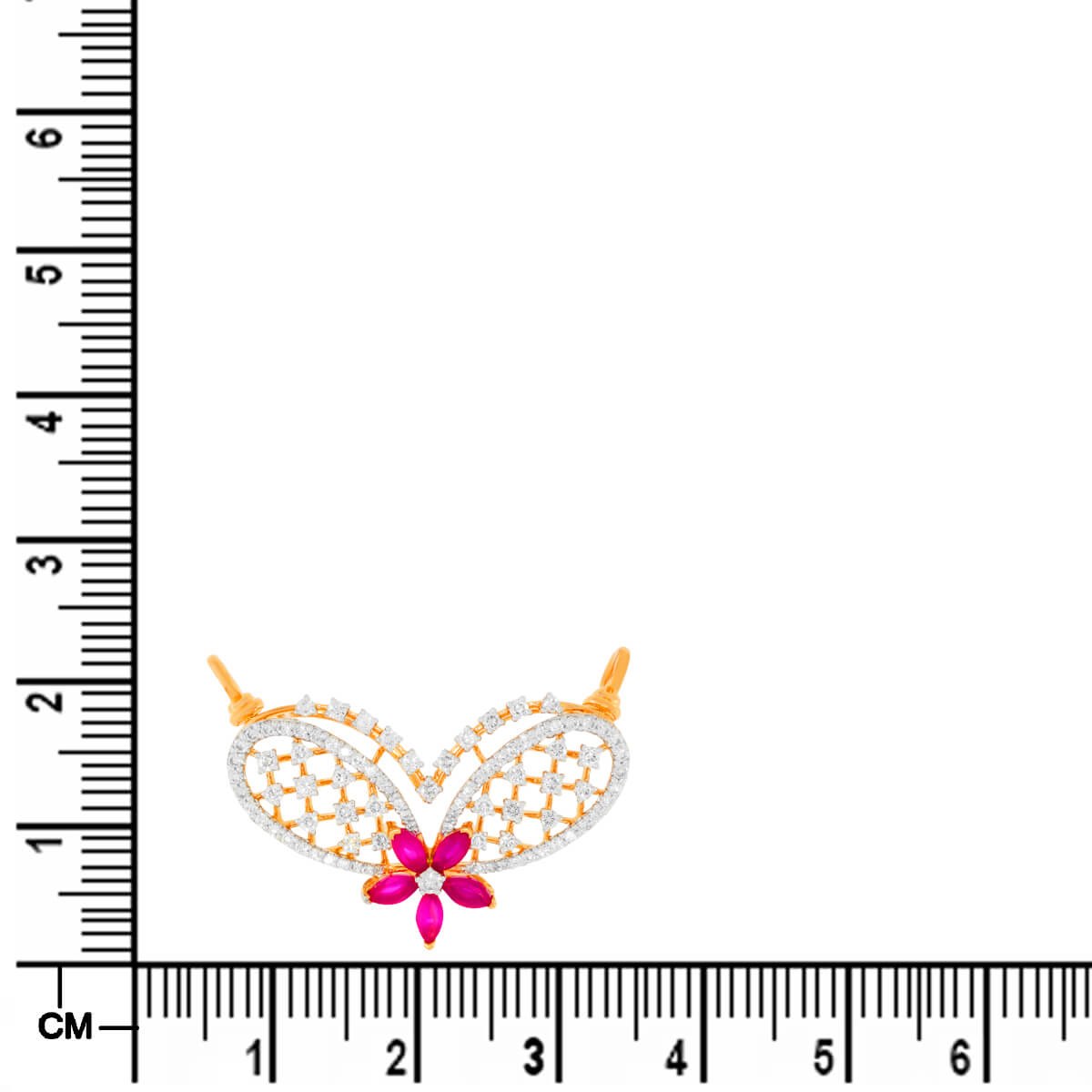 Vibrant Flora Charm Diamond Tanmaniya Pendant