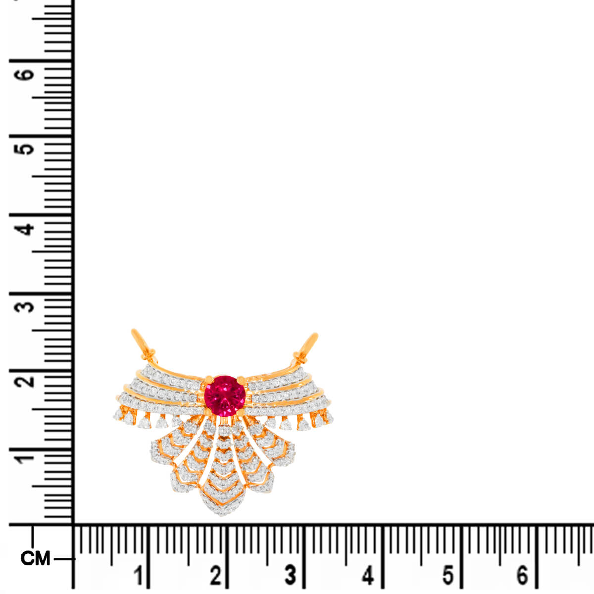 Radiant Elegance Gold Tanmaniya Pendant