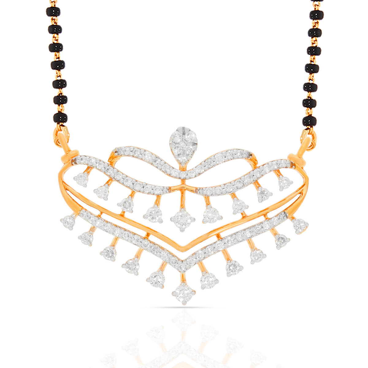 Dazzling Crown Motif Diamond Tanmaniya Pendant