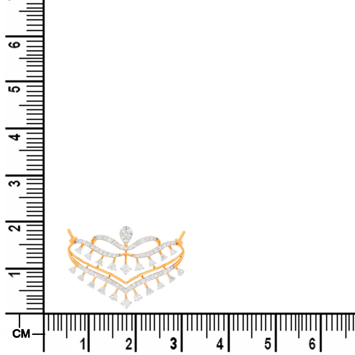 Dazzling Crown Motif Diamond Tanmaniya Pendant